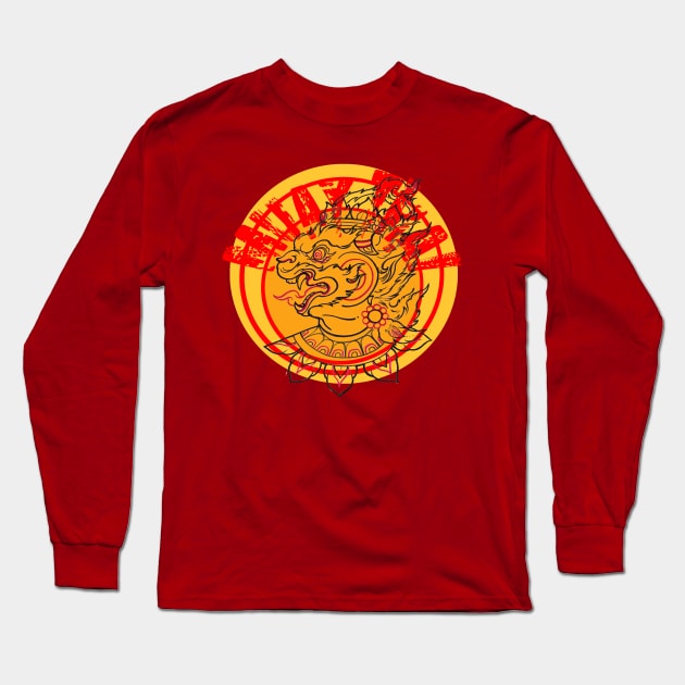 Muay thai shirt 6 Long Sleeve T-Shirt by Paskalamak